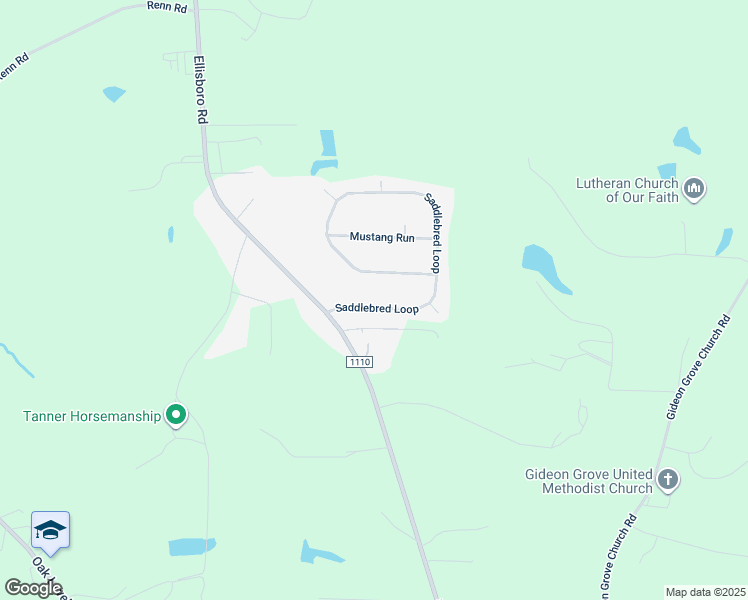 map of restaurants, bars, coffee shops, grocery stores, and more near 161 Saddlebred Loop in Stokesdale
