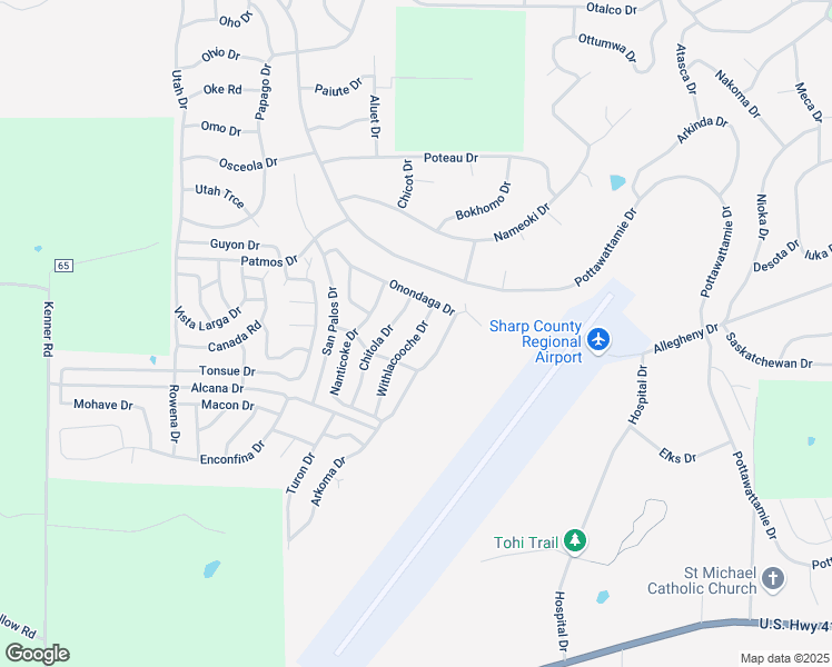 map of restaurants, bars, coffee shops, grocery stores, and more near 4 Withlacoochee Drive in Cherokee Village