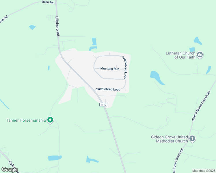map of restaurants, bars, coffee shops, grocery stores, and more near 161 Saddlebred Loop in Stokesdale