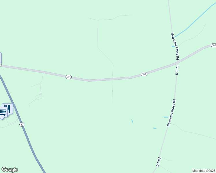 map of restaurants, bars, coffee shops, grocery stores, and more near 246 North Carolina 561 in Ahoskie