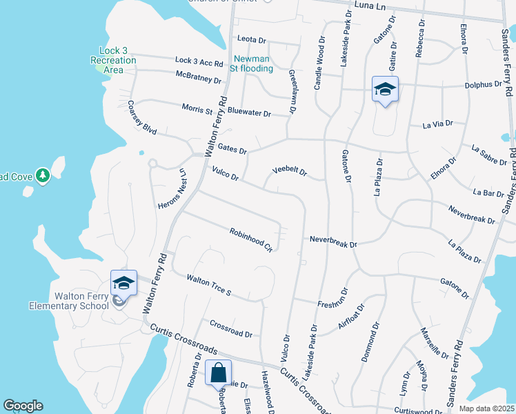 map of restaurants, bars, coffee shops, grocery stores, and more near 120 Vulco Drive in Hendersonville