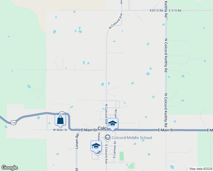 map of restaurants, bars, coffee shops, grocery stores, and more near in Colcord