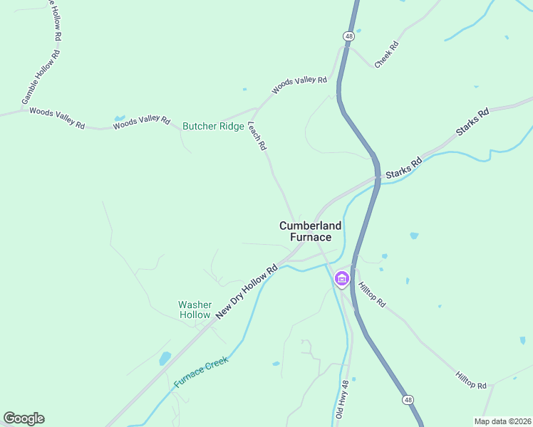 map of restaurants, bars, coffee shops, grocery stores, and more near 1125 Leach Road in Cumberland Furnace