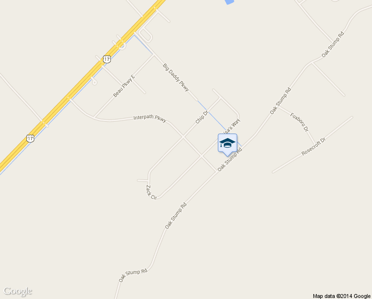 map of restaurants, bars, coffee shops, grocery stores, and more near 205 Interpath Parkway in Elizabeth City