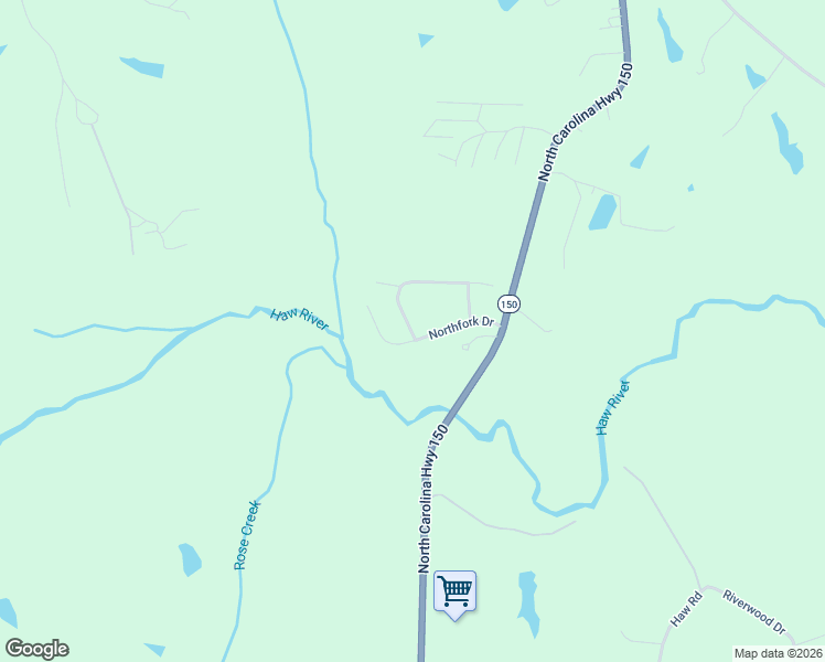 map of restaurants, bars, coffee shops, grocery stores, and more near 103 Southfork Drive in Reidsville