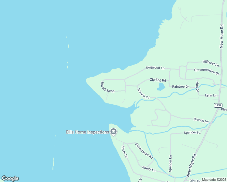 map of restaurants, bars, coffee shops, grocery stores, and more near 41-599 Branch Loop in Big Sandy