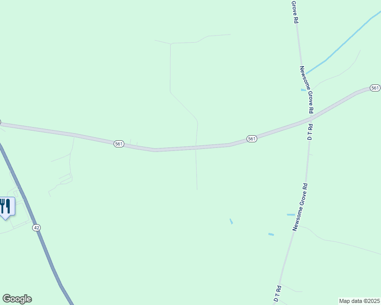 map of restaurants, bars, coffee shops, grocery stores, and more near 246 North Carolina 561 in Ahoskie
