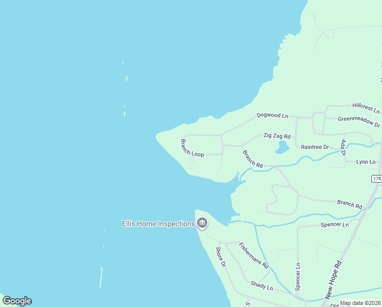 map of restaurants, bars, coffee shops, grocery stores, and more near 41 Branch Loop in Big Sandy