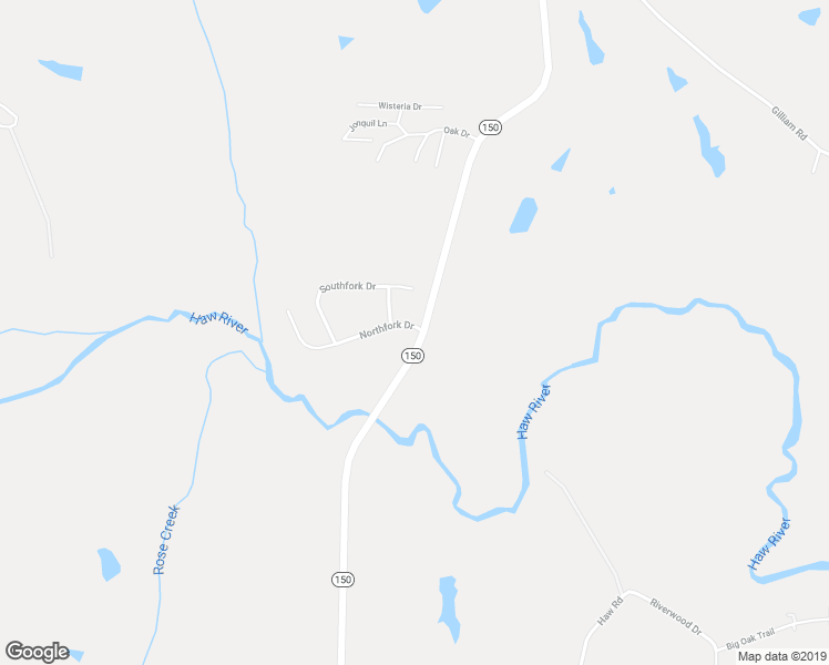 map of restaurants, bars, coffee shops, grocery stores, and more near 102 Northfork Drive in Reidsville