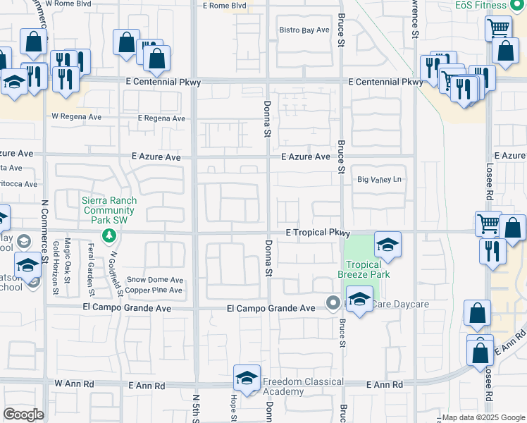 map of restaurants, bars, coffee shops, grocery stores, and more near 6024 Draft Horse Drive in North Las Vegas