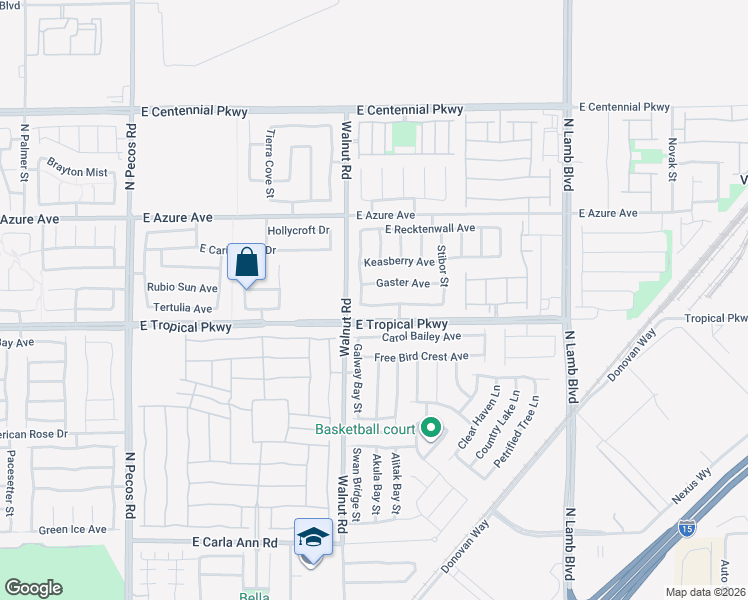 map of restaurants, bars, coffee shops, grocery stores, and more near 3934 Kristina Lynn Avenue in North Las Vegas