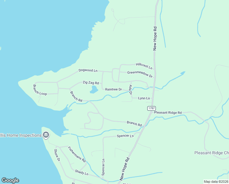map of restaurants, bars, coffee shops, grocery stores, and more near 110 Raintree Drive in Big Sandy