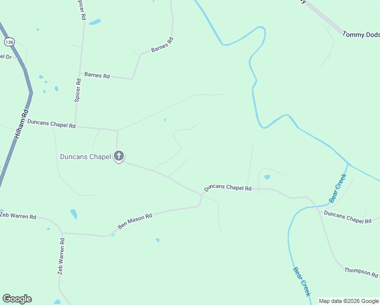 map of restaurants, bars, coffee shops, grocery stores, and more near 1676 Duncans Chapel Road in Cookeville