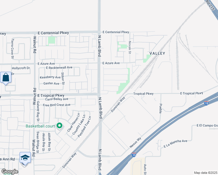 map of restaurants, bars, coffee shops, grocery stores, and more near 4333 Bacara Ridge Ave in Las Vegas