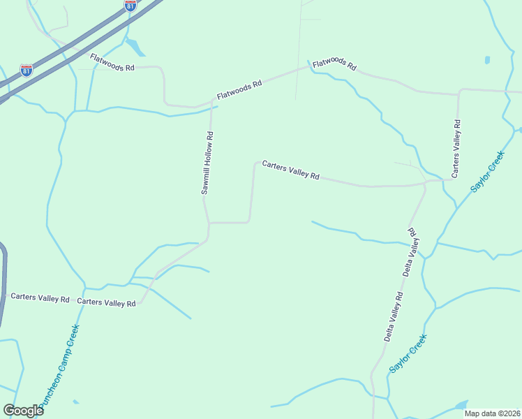map of restaurants, bars, coffee shops, grocery stores, and more near 1020 Carters Valley Road in Mosheim