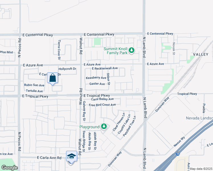 map of restaurants, bars, coffee shops, grocery stores, and more near 4033 Gaster Avenue in North Las Vegas