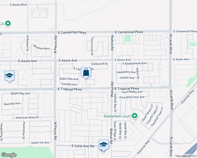 map of restaurants, bars, coffee shops, grocery stores, and more near 6041 Sunshine Street in Las Vegas