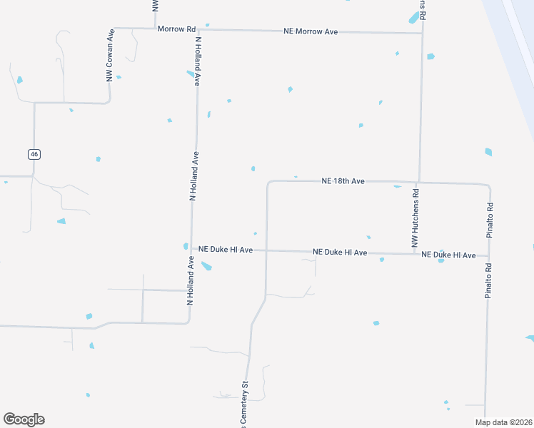 map of restaurants, bars, coffee shops, grocery stores, and more near 11261 County Road 592 in Bentonville