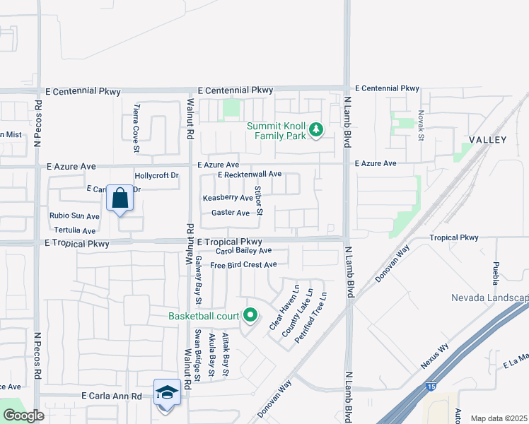 map of restaurants, bars, coffee shops, grocery stores, and more near 6024 Stibor Street in North Las Vegas