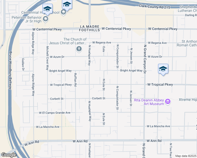 map of restaurants, bars, coffee shops, grocery stores, and more near 6055 Gabrielle Carol Court in Las Vegas