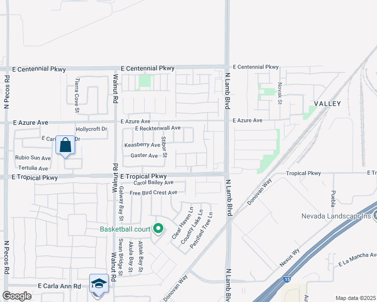 map of restaurants, bars, coffee shops, grocery stores, and more near 4137 Keasberry Avenue in North Las Vegas