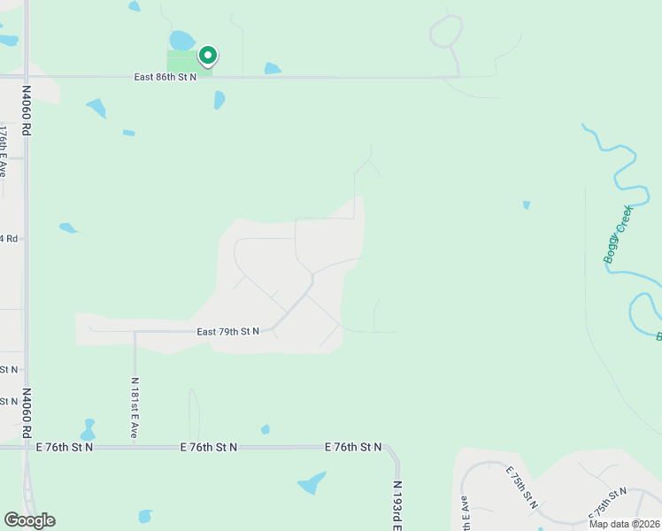 map of restaurants, bars, coffee shops, grocery stores, and more near North 4070 Road in Owasso