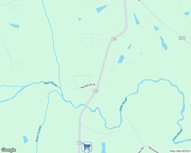 map of restaurants, bars, coffee shops, grocery stores, and more near 154 Southfork Drive in Reidsville