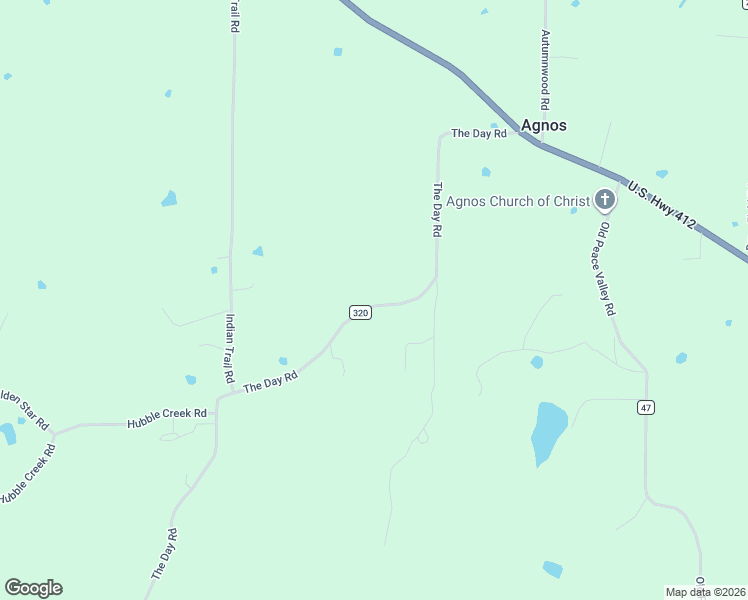 map of restaurants, bars, coffee shops, grocery stores, and more near 542-602 The Day Road in Ash Flat