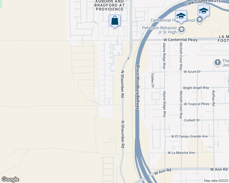 map of restaurants, bars, coffee shops, grocery stores, and more near 5917-6061 Larry McBride Street in Las Vegas