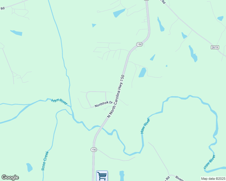 map of restaurants, bars, coffee shops, grocery stores, and more near 154 Southfork Drive in Reidsville