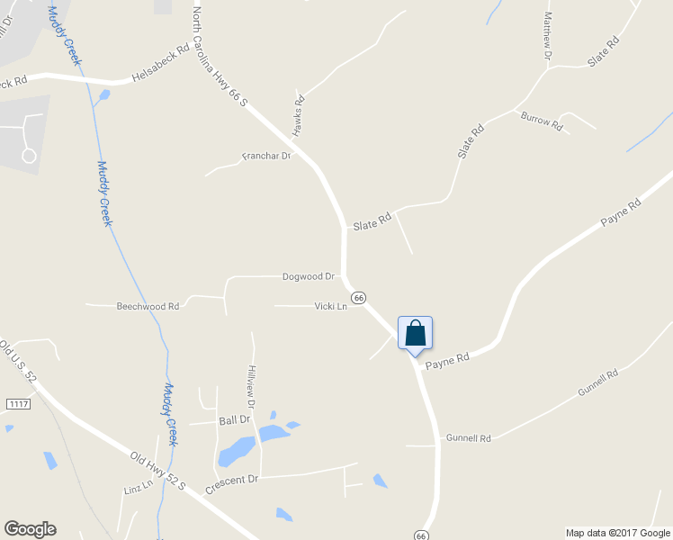 map of restaurants, bars, coffee shops, grocery stores, and more near 7596 North Carolina Highway 66 South in King