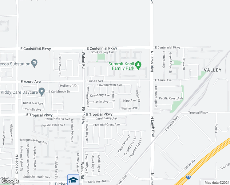 map of restaurants, bars, coffee shops, grocery stores, and more near 6116 Stibor Street in North Las Vegas