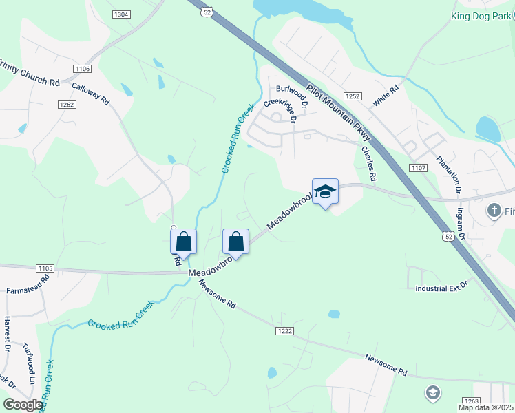 map of restaurants, bars, coffee shops, grocery stores, and more near 114 Inglewood Drive in King