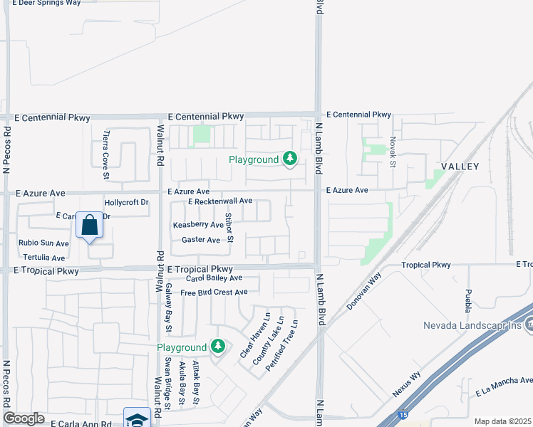 map of restaurants, bars, coffee shops, grocery stores, and more near 4137 Keasberry Avenue in North Las Vegas