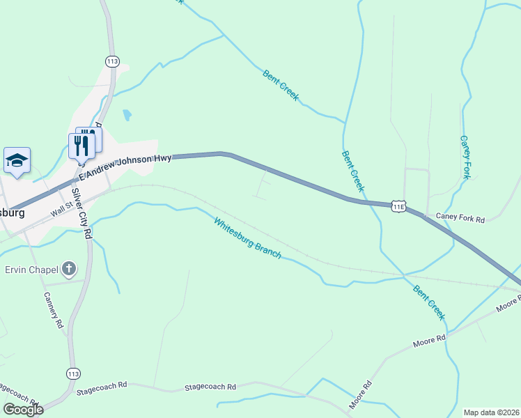 map of restaurants, bars, coffee shops, grocery stores, and more near 8276 Grove Street in Whitesburg
