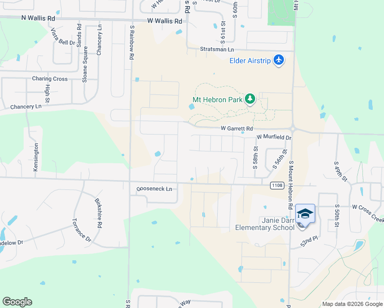 map of restaurants, bars, coffee shops, grocery stores, and more near 6304 West Buckeye Drive in Rogers