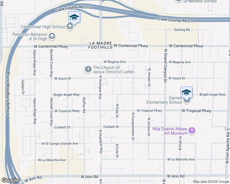 map of restaurants, bars, coffee shops, grocery stores, and more near 6110 Pebble Glen Court in Las Vegas