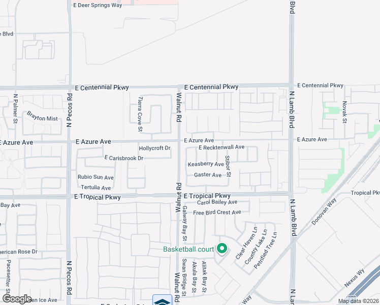 map of restaurants, bars, coffee shops, grocery stores, and more near 6113 Watermelon Street in North Las Vegas