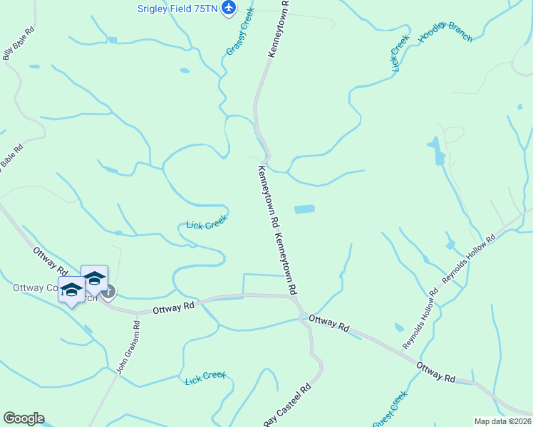 map of restaurants, bars, coffee shops, grocery stores, and more near 294 Kenneytown Road in Greeneville