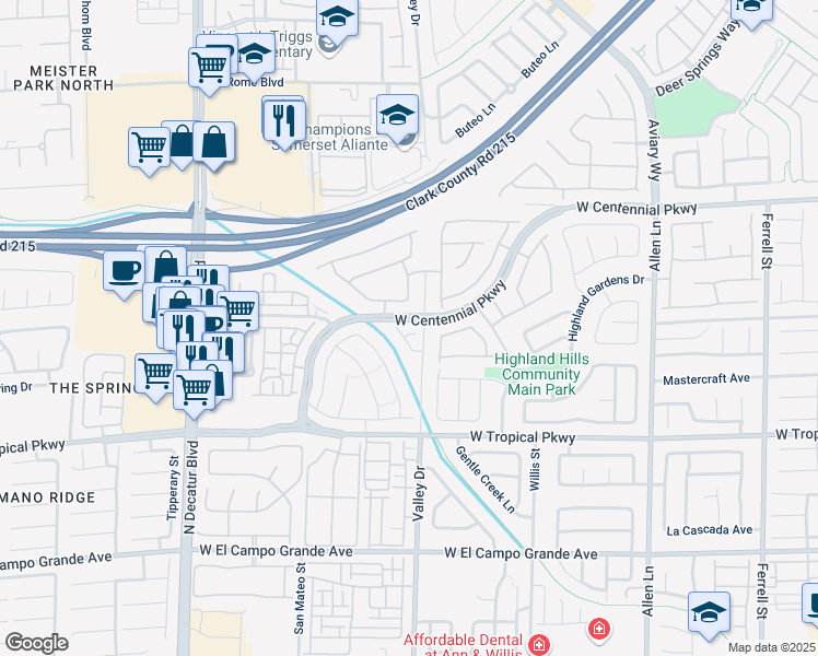 map of restaurants, bars, coffee shops, grocery stores, and more near 4330 Eatons Ranch Court in North Las Vegas