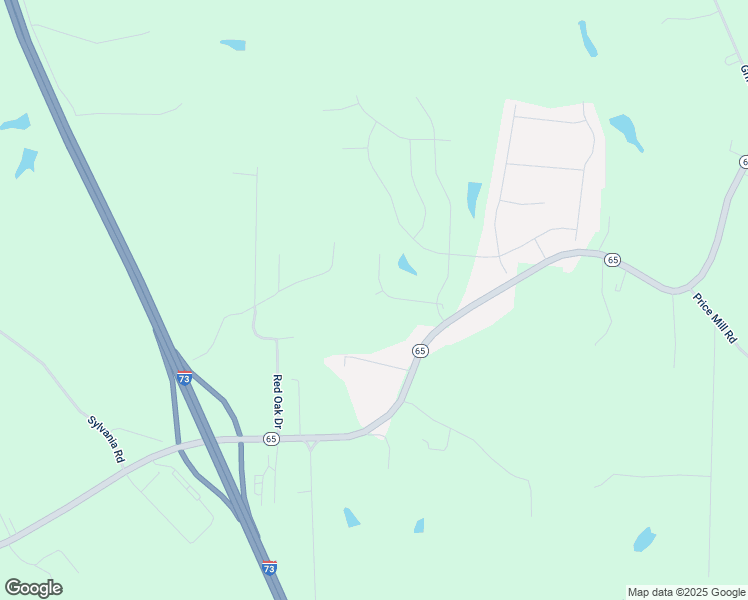 map of restaurants, bars, coffee shops, grocery stores, and more near 108 Sugarberry Lane in Stokesdale