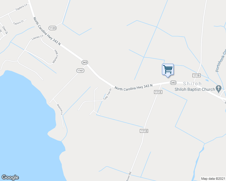 map of restaurants, bars, coffee shops, grocery stores, and more near 103 Tulip Tree Drive in Camden