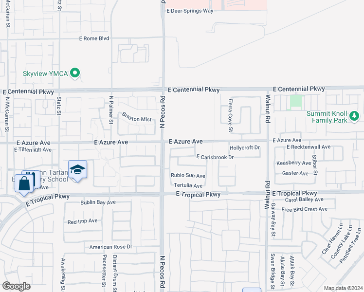 map of restaurants, bars, coffee shops, grocery stores, and more near 3536 Terraza Mar Avenue in North Las Vegas