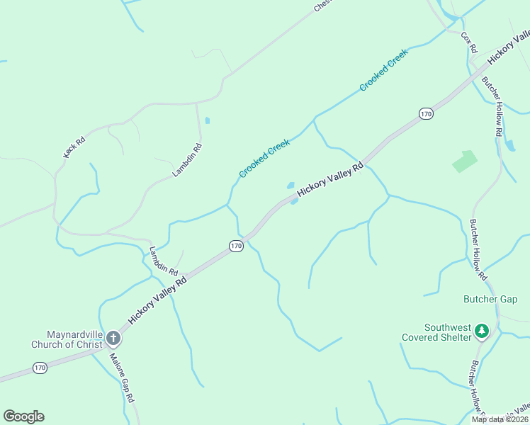 map of restaurants, bars, coffee shops, grocery stores, and more near 2090 Hickory Valley Road in Maynardville