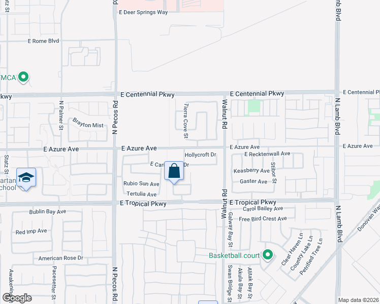 map of restaurants, bars, coffee shops, grocery stores, and more near 3760 Hollycroft Drive in North Las Vegas