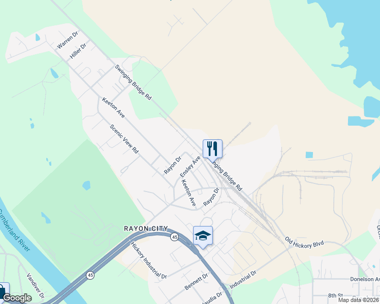 map of restaurants, bars, coffee shops, grocery stores, and more near 350 Hillman Place in Nashville