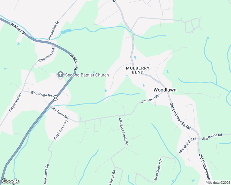 map of restaurants, bars, coffee shops, grocery stores, and more near 271 Mulberry Bend in Jonesborough