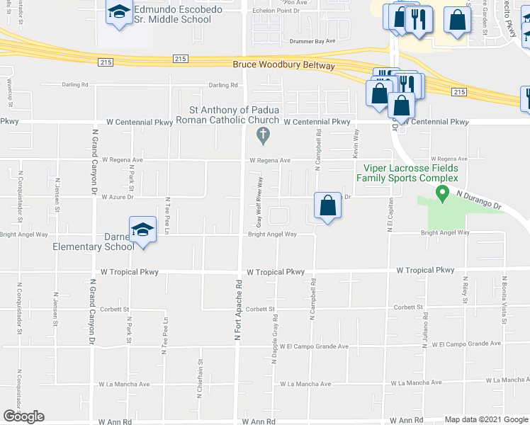 map of restaurants, bars, coffee shops, grocery stores, and more near 6120 Kings Brook Court in Las Vegas