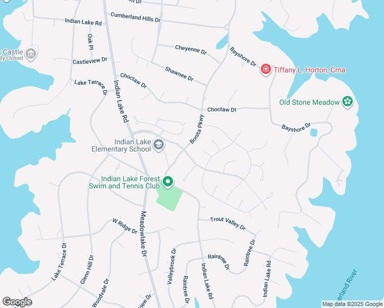 map of restaurants, bars, coffee shops, grocery stores, and more near 386 Raintree Drive in Hendersonville