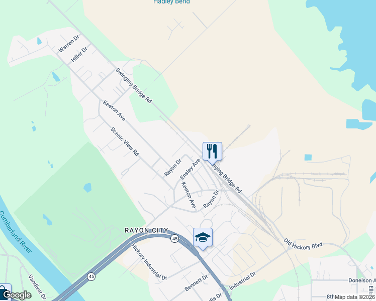 map of restaurants, bars, coffee shops, grocery stores, and more near 350 Hillman Pl in Nashville